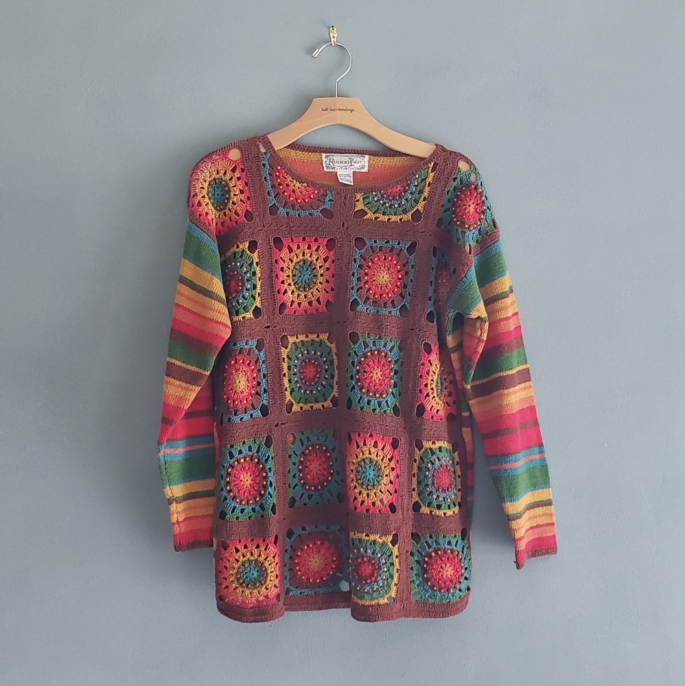 Vintage crochet sweater